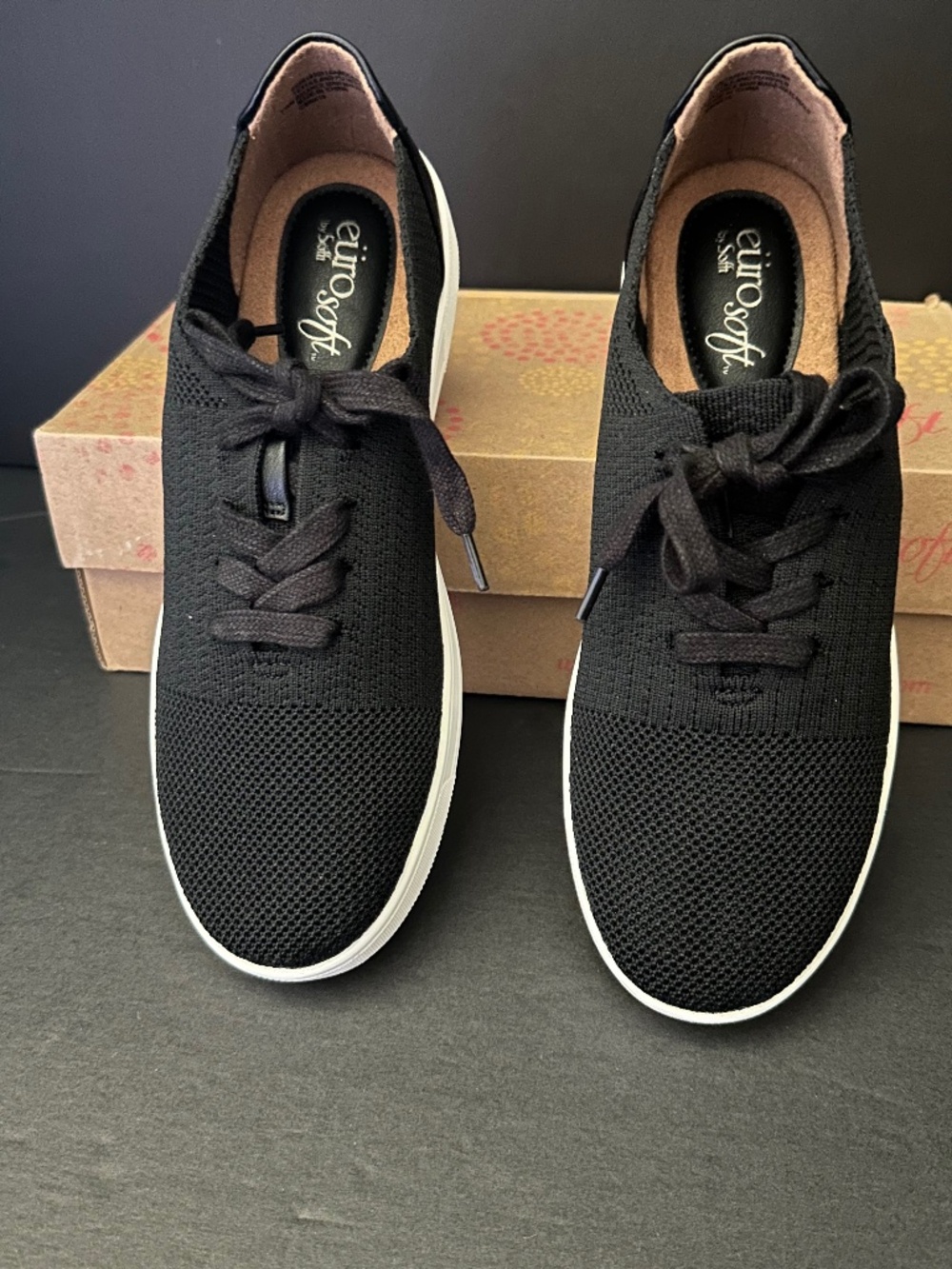 Euro soft by Sofft Black non leather sneakers